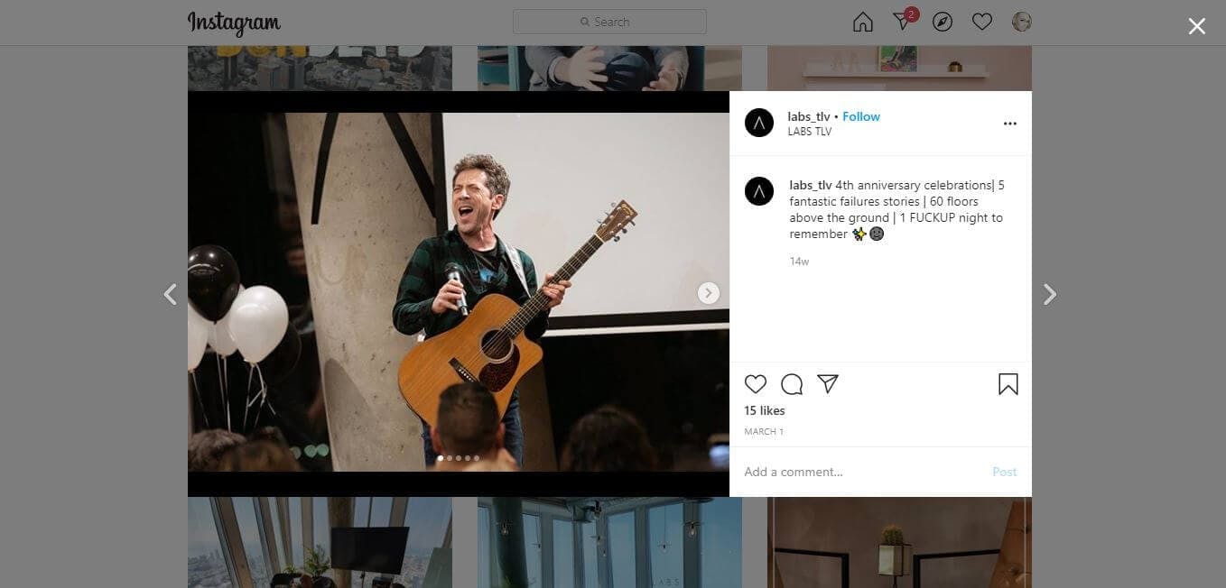 labs tlv coworking space Instagram account