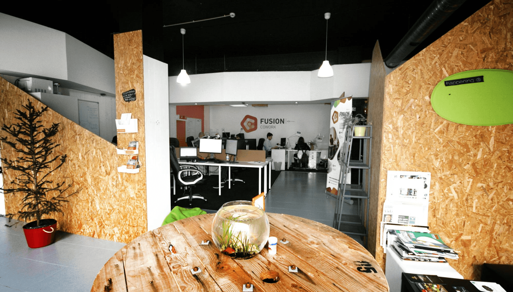 Fusion Cowork coworking space interior