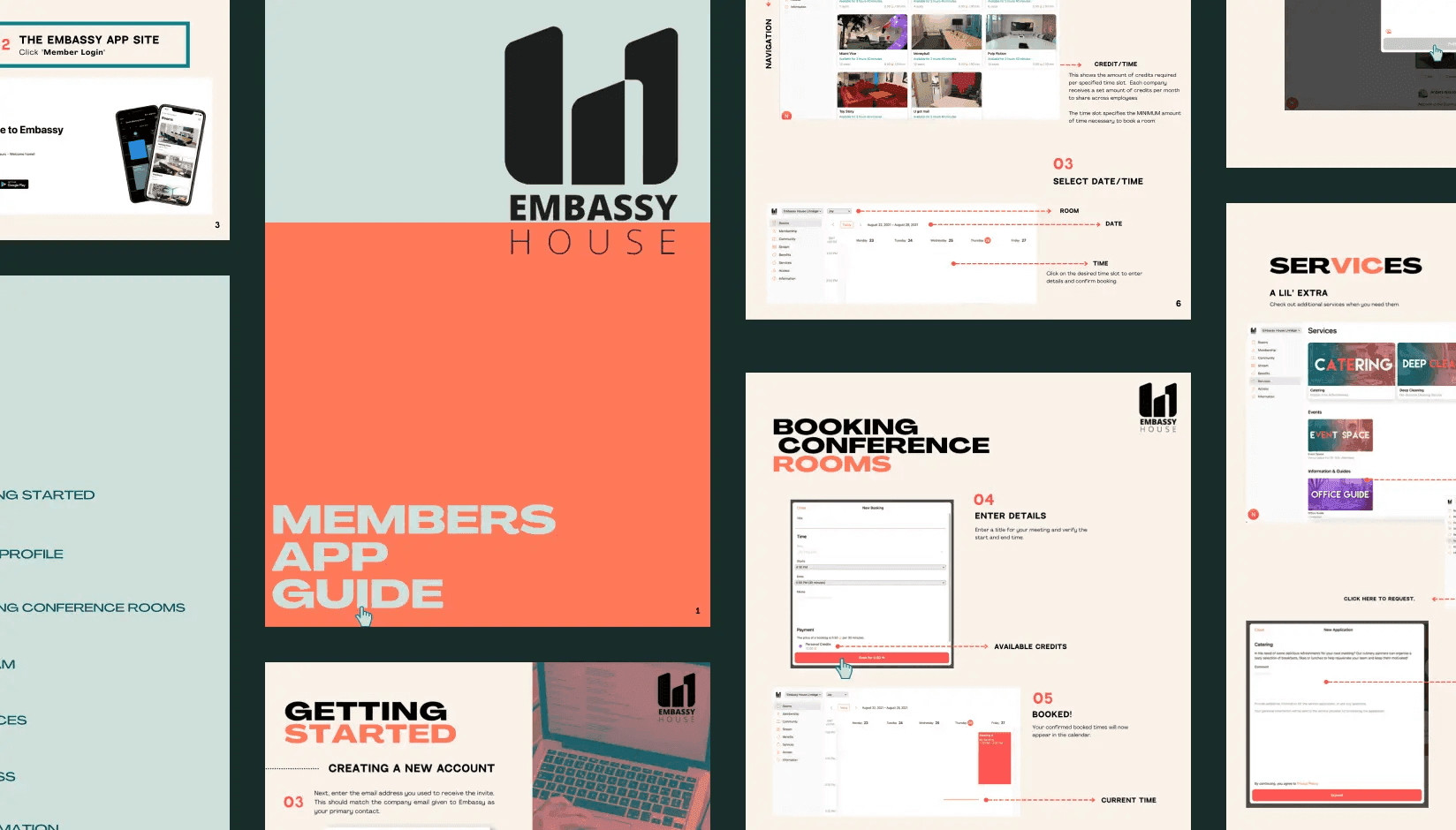 Members App Guide created by Embassy House coworking space
